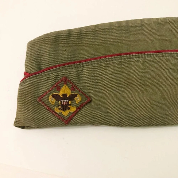 Vintage Boy Scout of America Garrison Cap Sanforized Large BSA - Picture 12 of 16